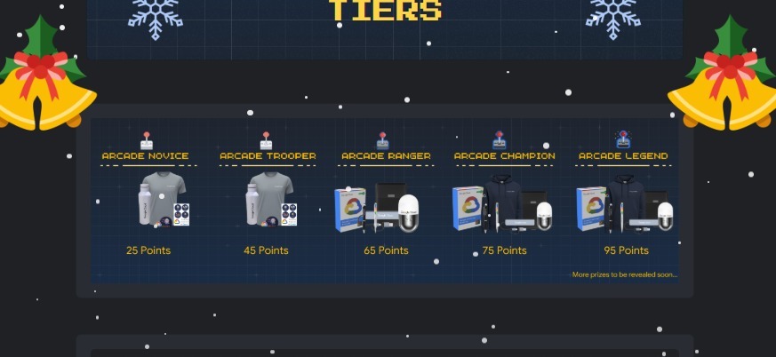 Arcade Prize Tiers Edisi Spesial