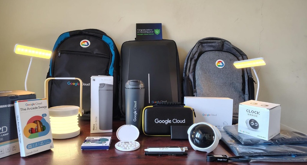 Google Cloud Arcade Swag Unboxing